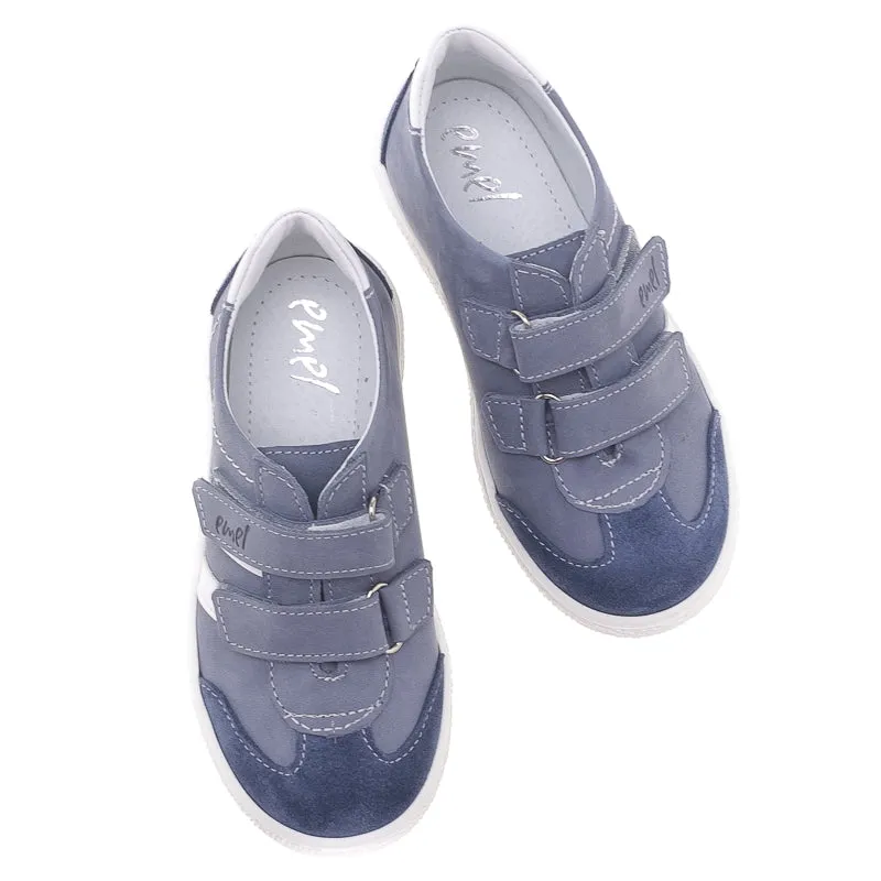 (2708-1) Low Velcro sneakers blue