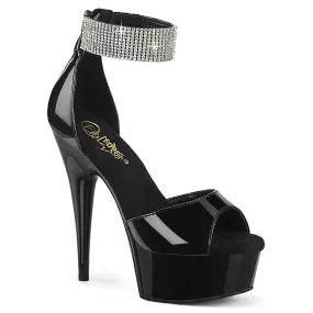 6 Inch Heel DELIGHT-625 Black Patent