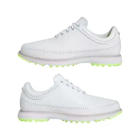 Adidas MC80 Spikeless Golf Shoes - White/Matte Silver/Lucid Lemon