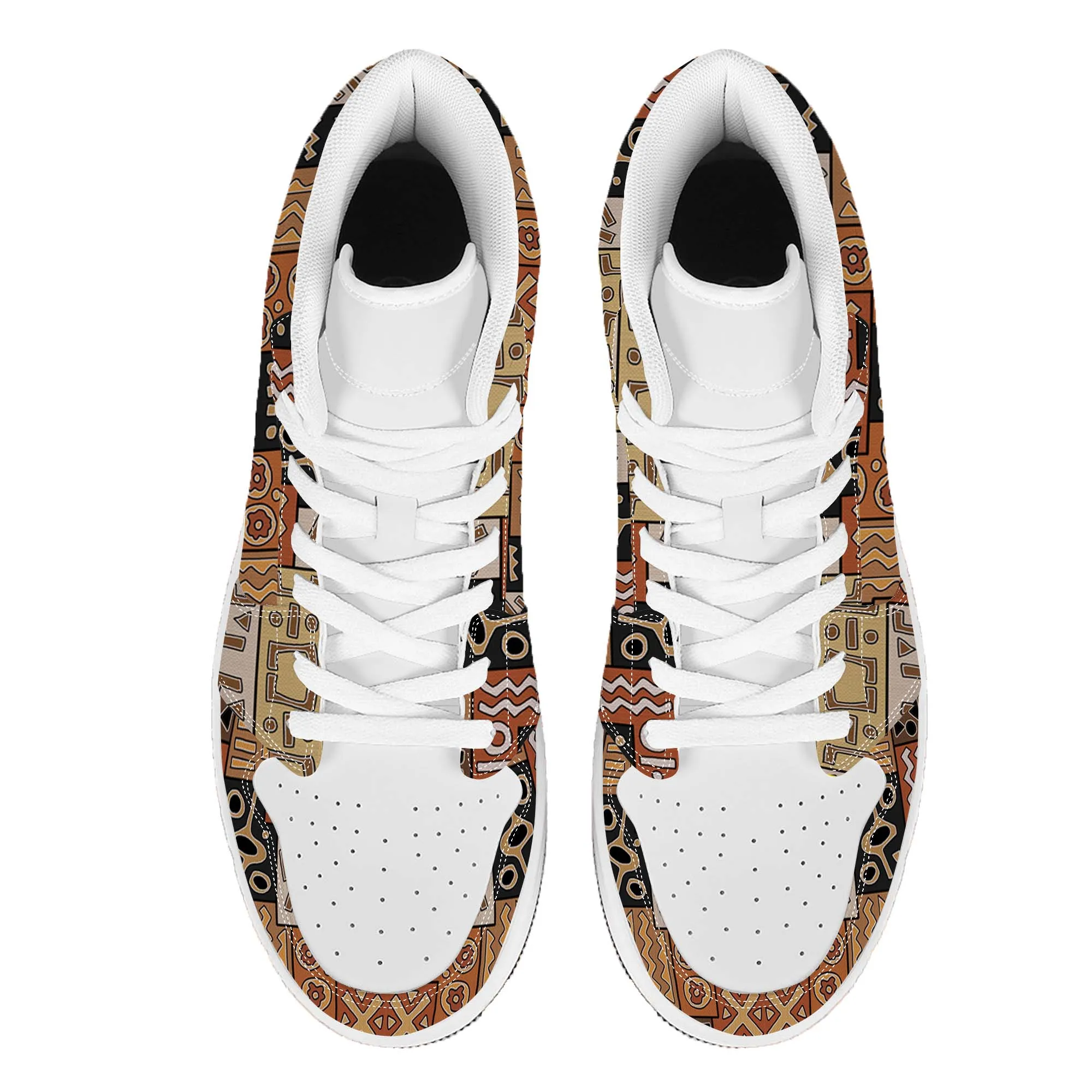 African Pattern Art High Top Sneakers