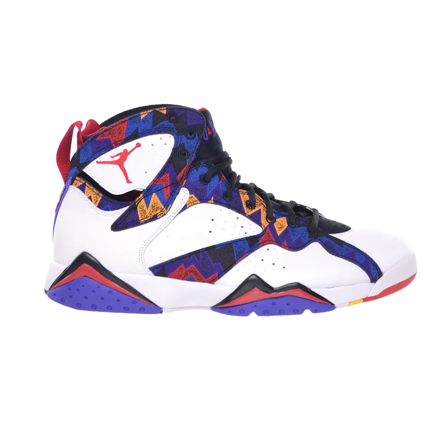 Air Jordan 7 Retro Sweater Mens' Shoes White-University Red-Black