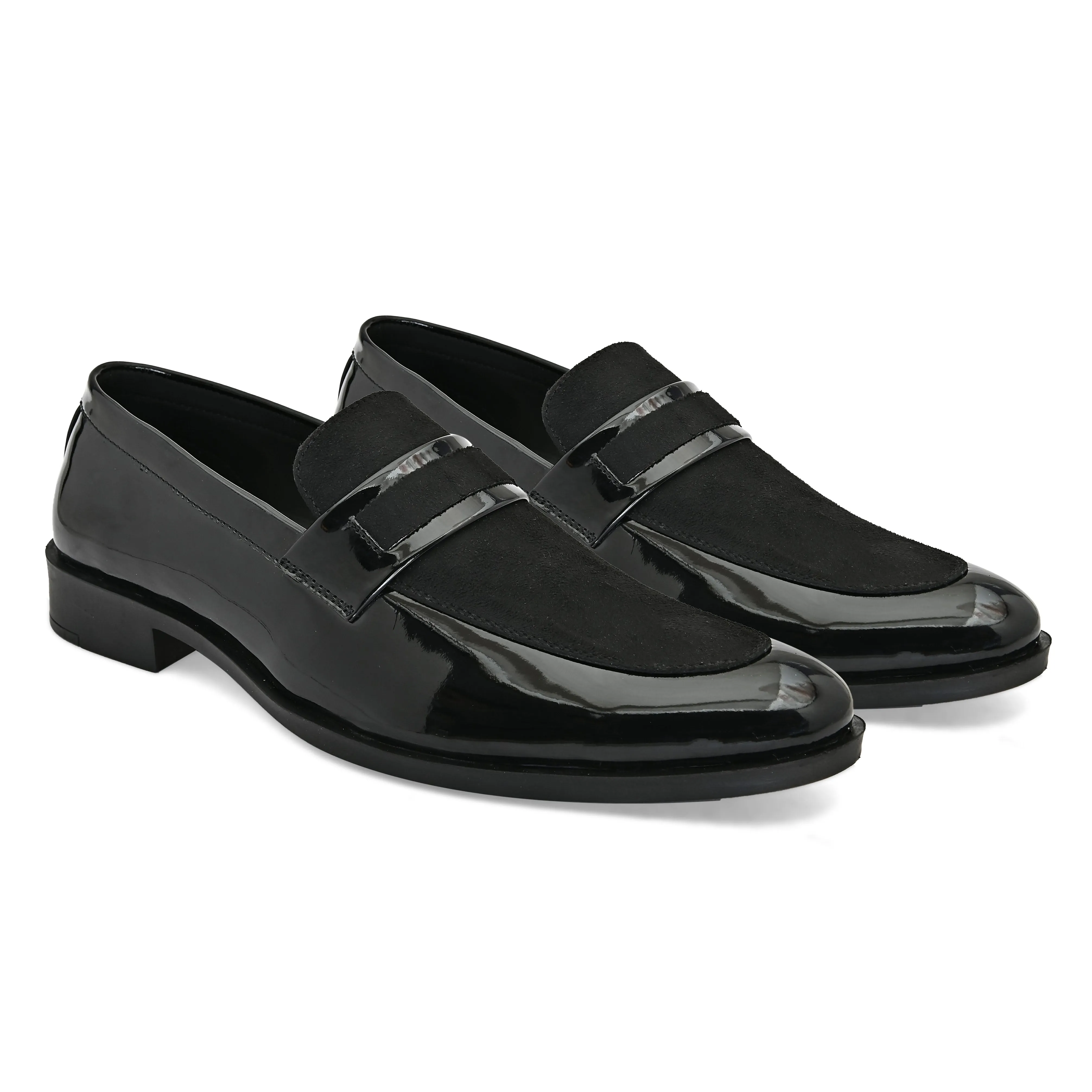 Archive Black Patent Slip-Ons