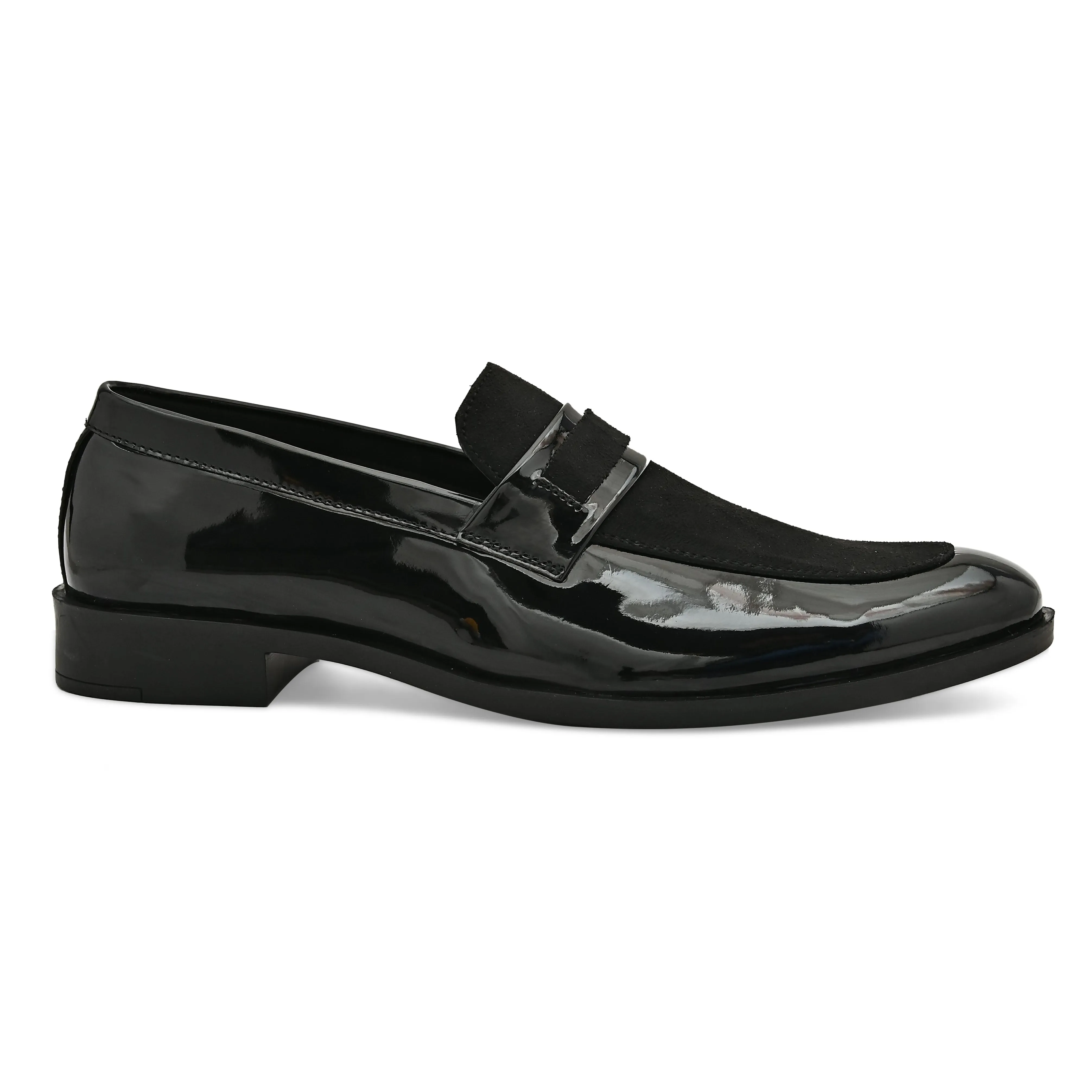 Archive Black Patent Slip-Ons