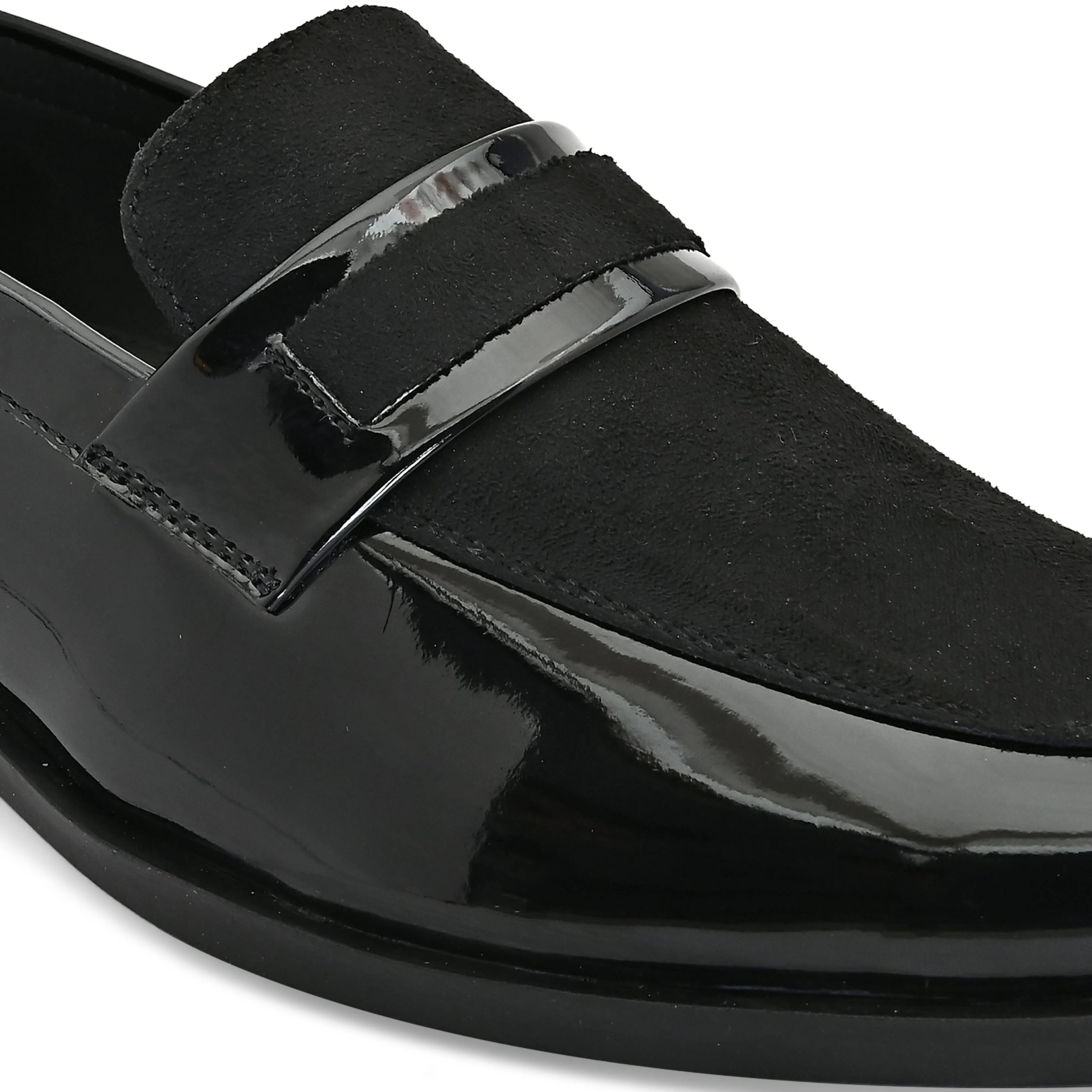 Archive Black Patent Slip-Ons