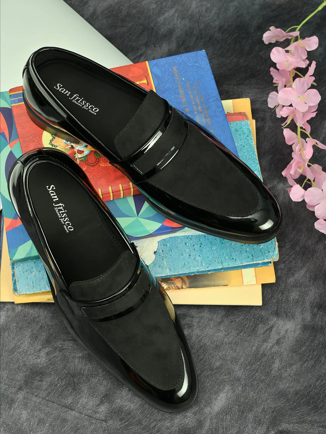 Archive Black Patent Slip-Ons