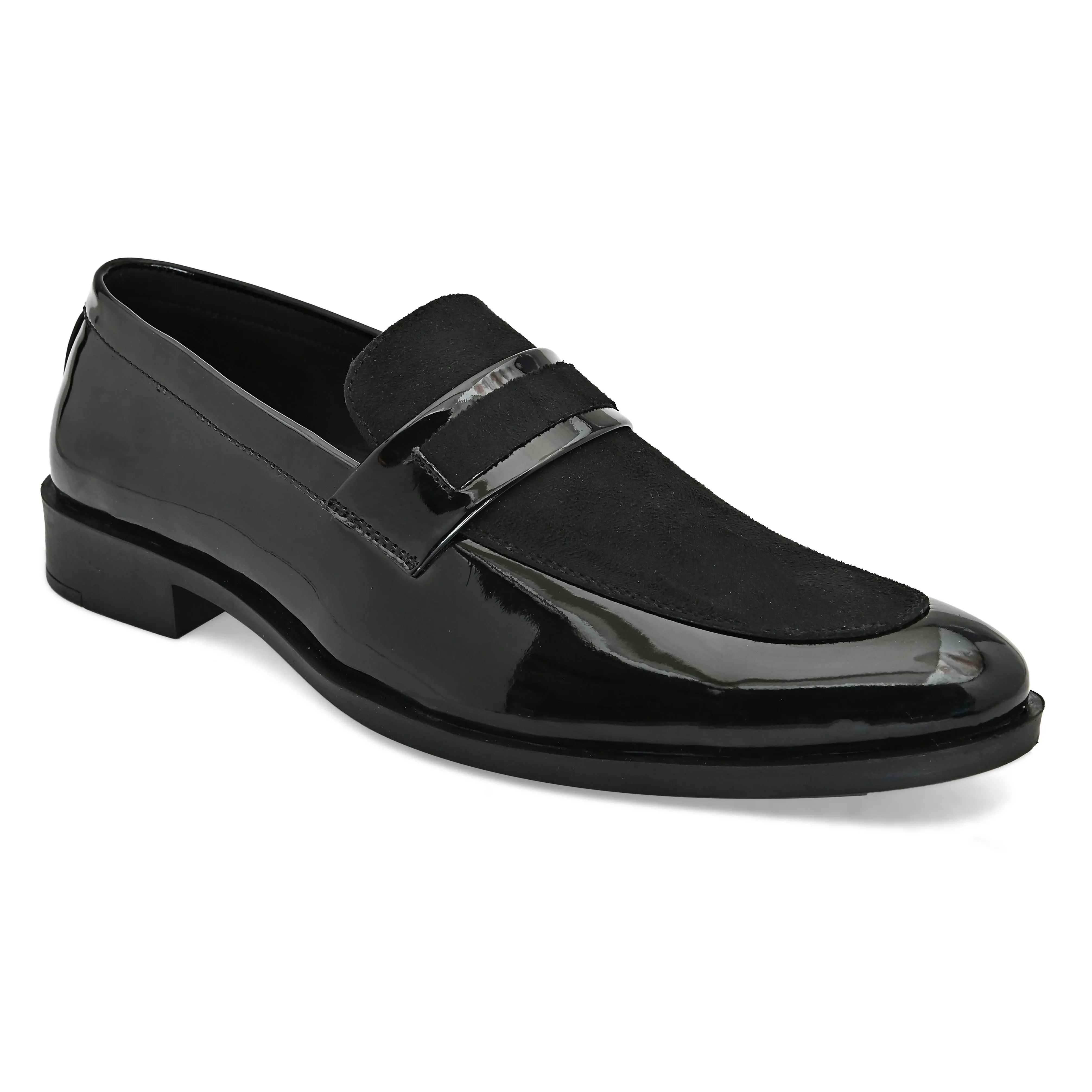 Archive Black Patent Slip-Ons