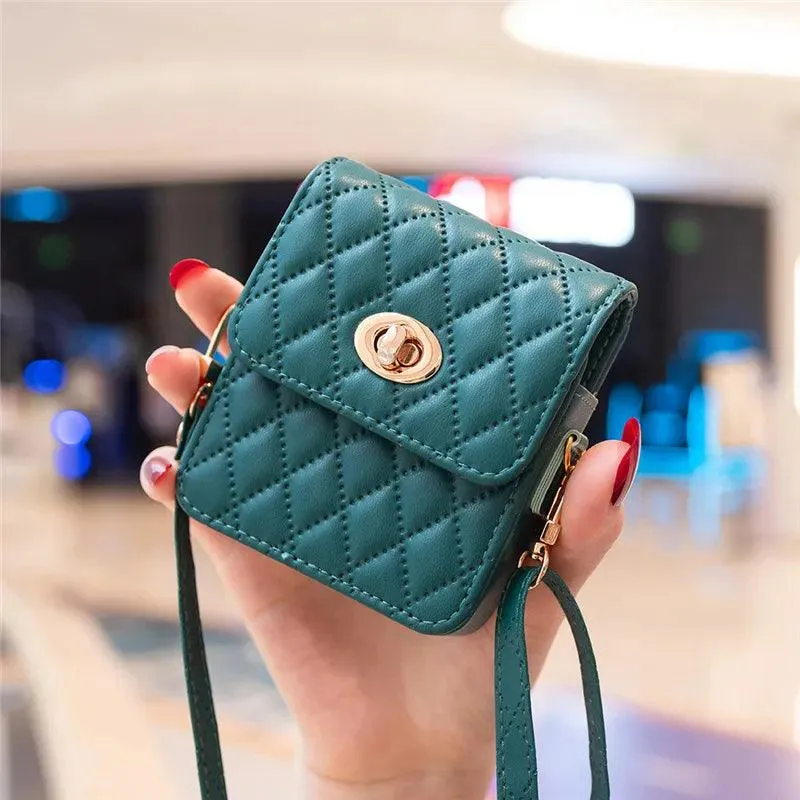 BCPC329 Cute Phone Case for Galaxy Z Flip 5, Z Flip 4, Z Flip 3, and OPPO Flip 5G - Fashion Mini Crossbody Bag