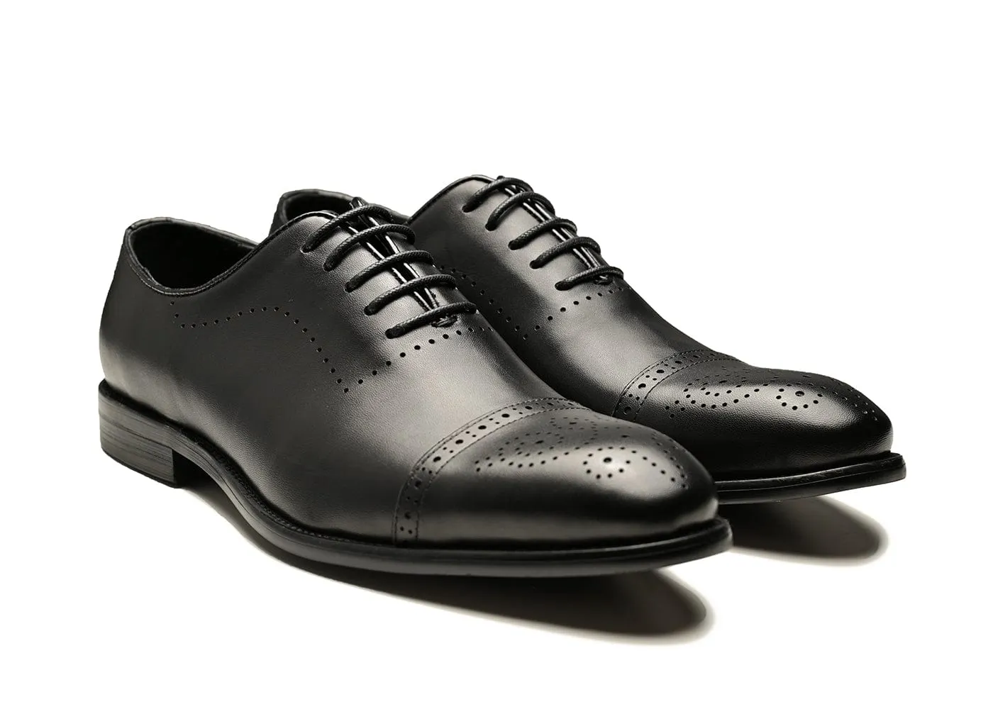 BENEDICT | Black Brogue Oxfords