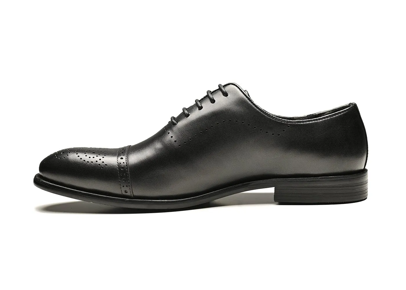 BENEDICT | Black Brogue Oxfords