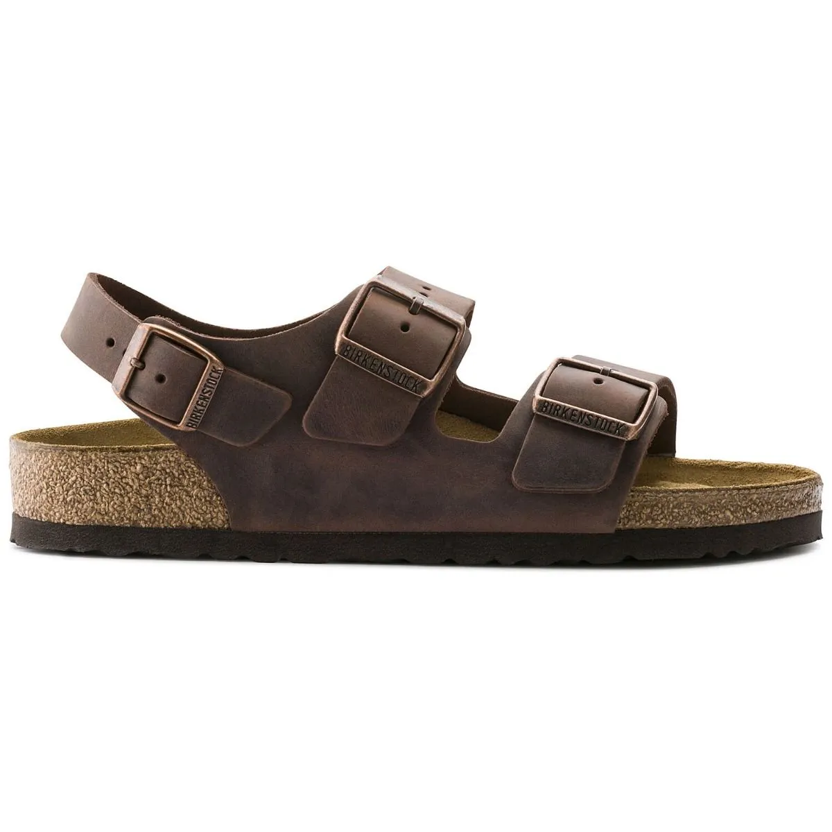 Birkenstock Milano Oiled Leather Habana Sandals