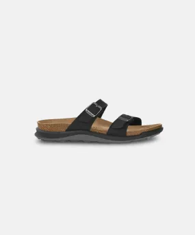 Birkenstock Sierra Cross Town Birko-Flor Nubuk Black Sandals