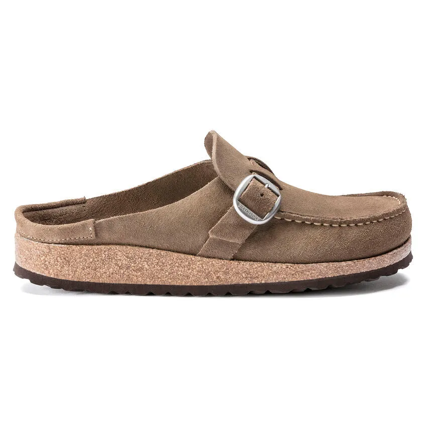 'Birkenstock' Women's Buckley Suede Leather Clog - Grey Taupe