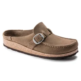 'Birkenstock' Women's Buckley Suede Leather Clog - Grey Taupe