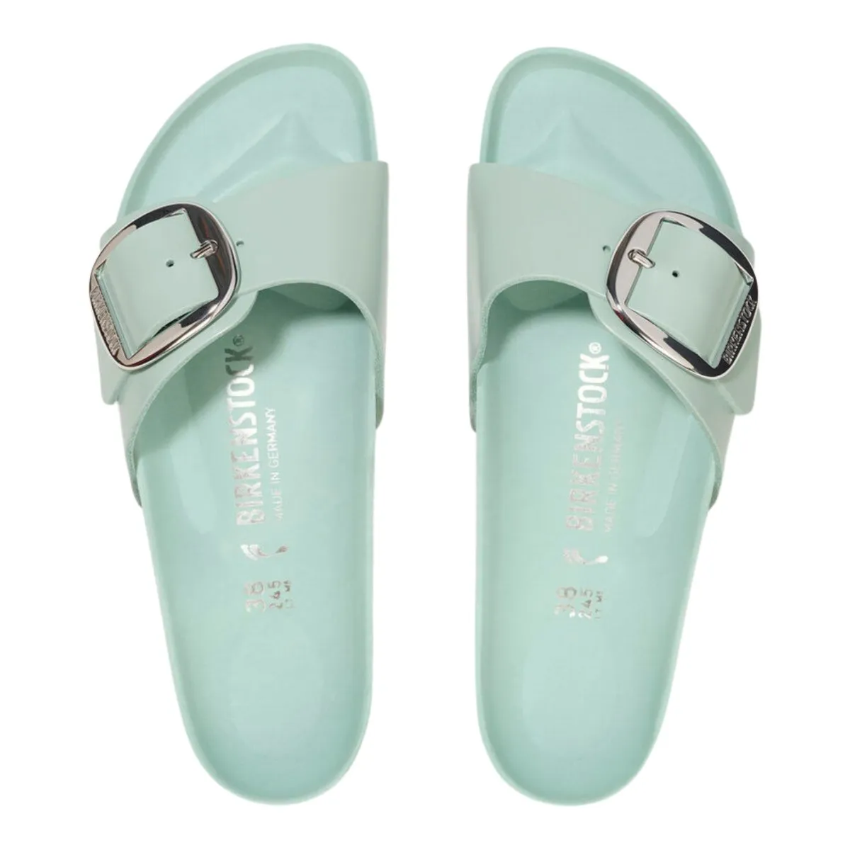 Birkenstock Women's Madrid Big Buckle High Shine Surf Green