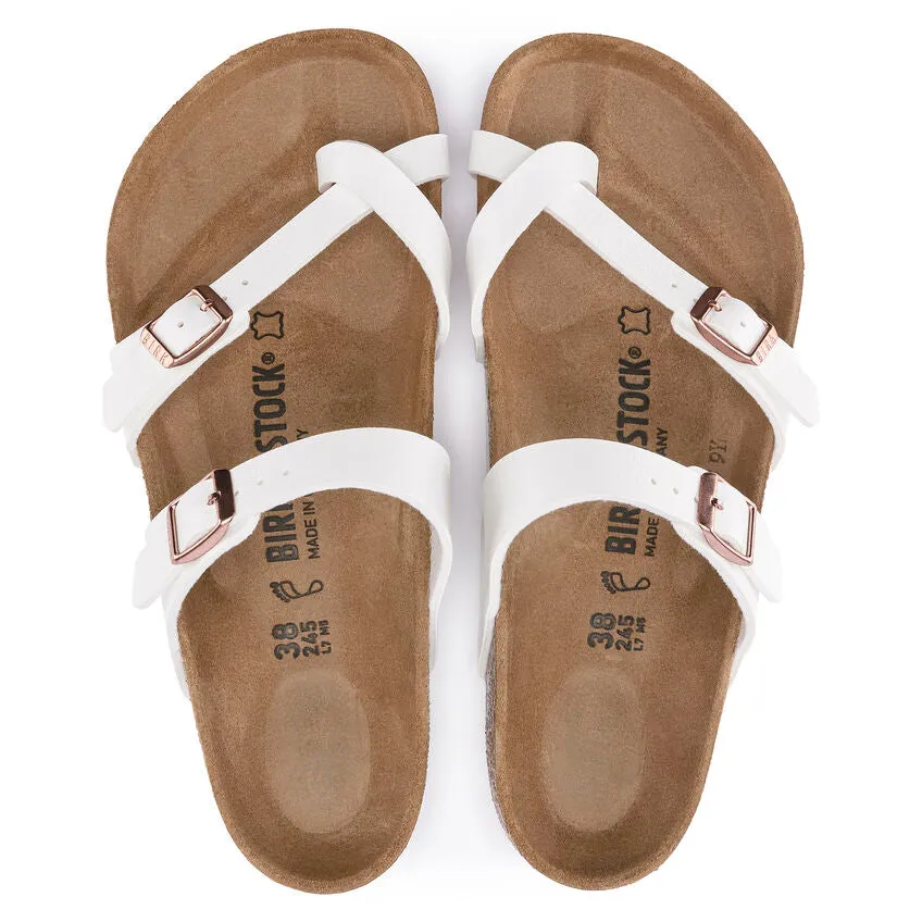 Birkenstock Women's Mayari Birko-Flor (White - Regular Fit)