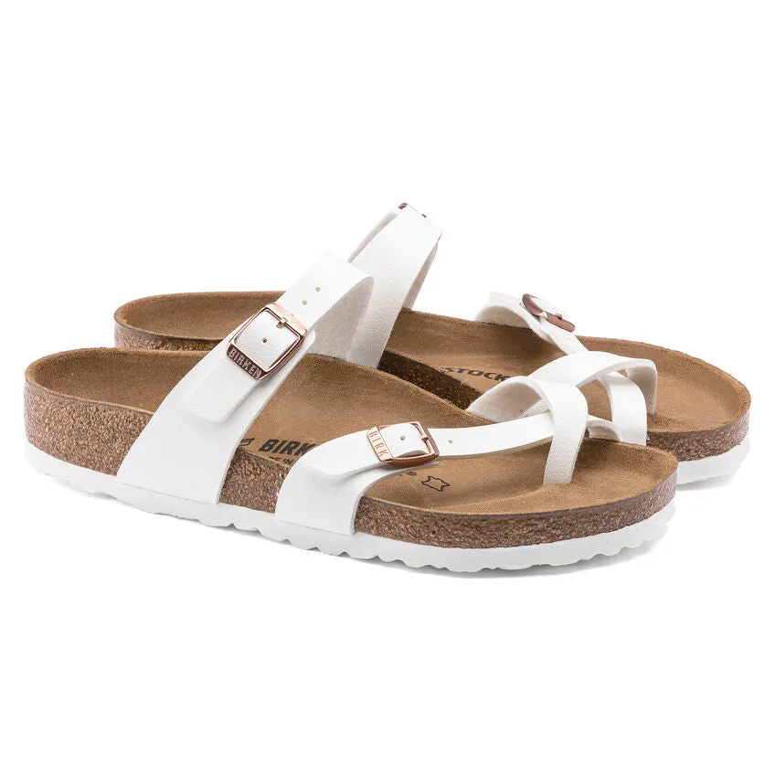 Birkenstock Women's Mayari Birko-Flor (White - Regular Fit)