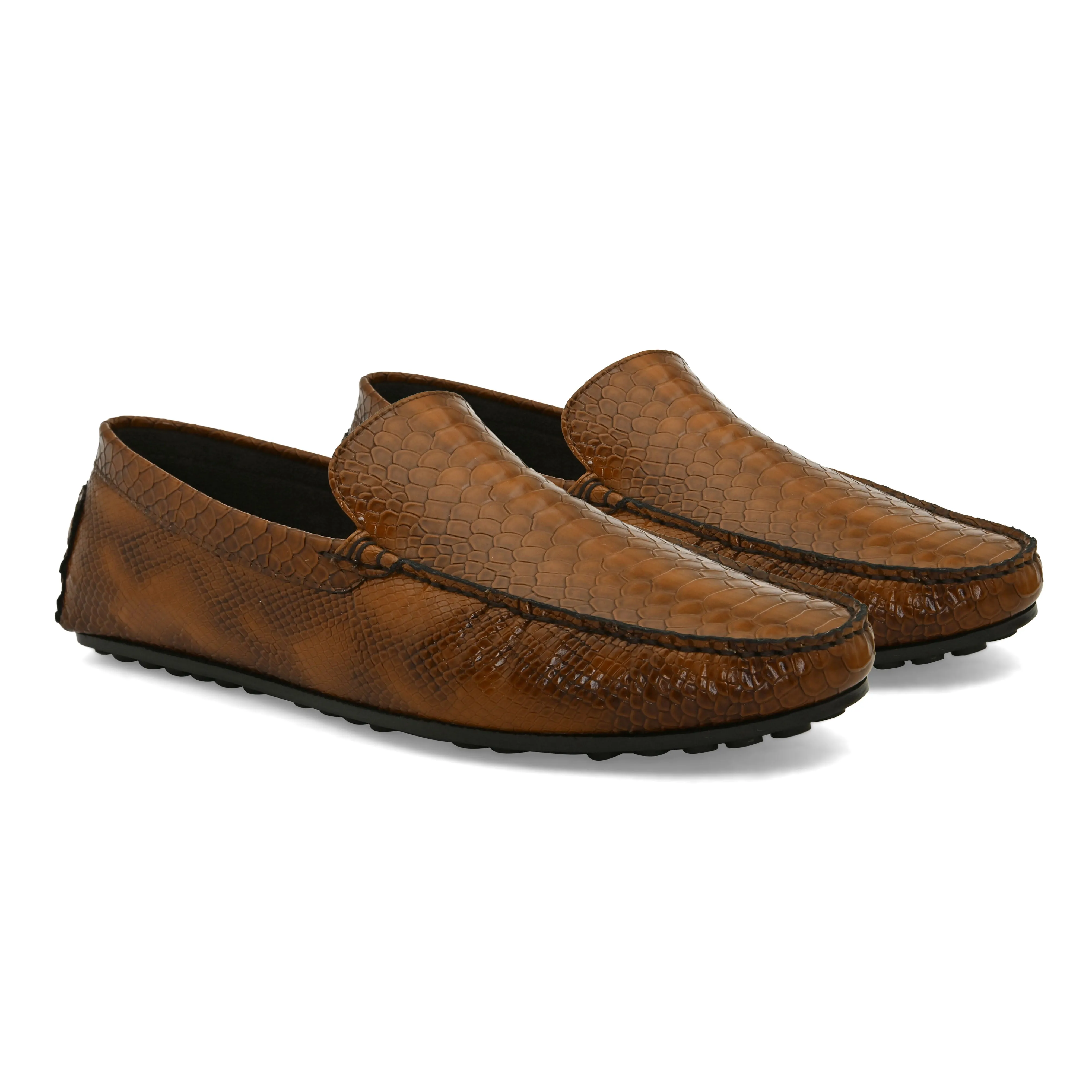 Chord Tan Driving Loafers