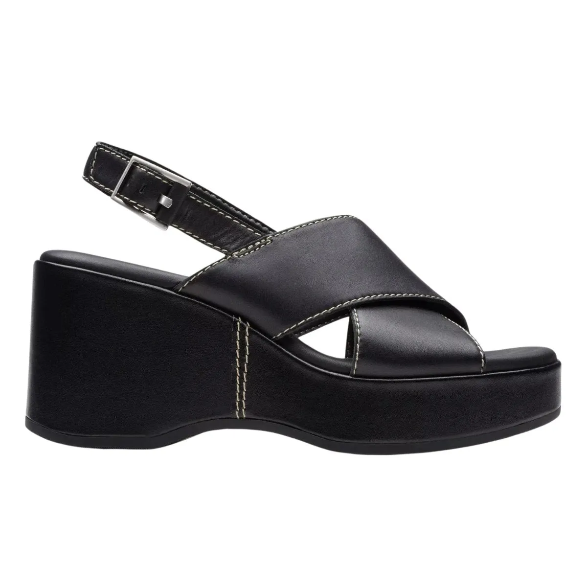 Clarks Women's Manon Wish Black Leather