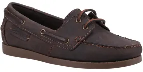 Cotswold Waterlane Womens Leather Boat Shoe