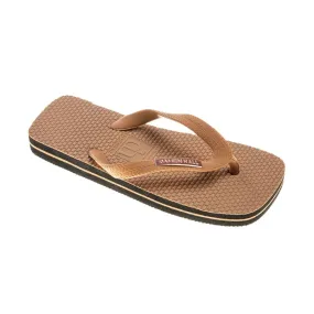 Damien Hall Flips Flops Boutique Tan Rose Gold Badge