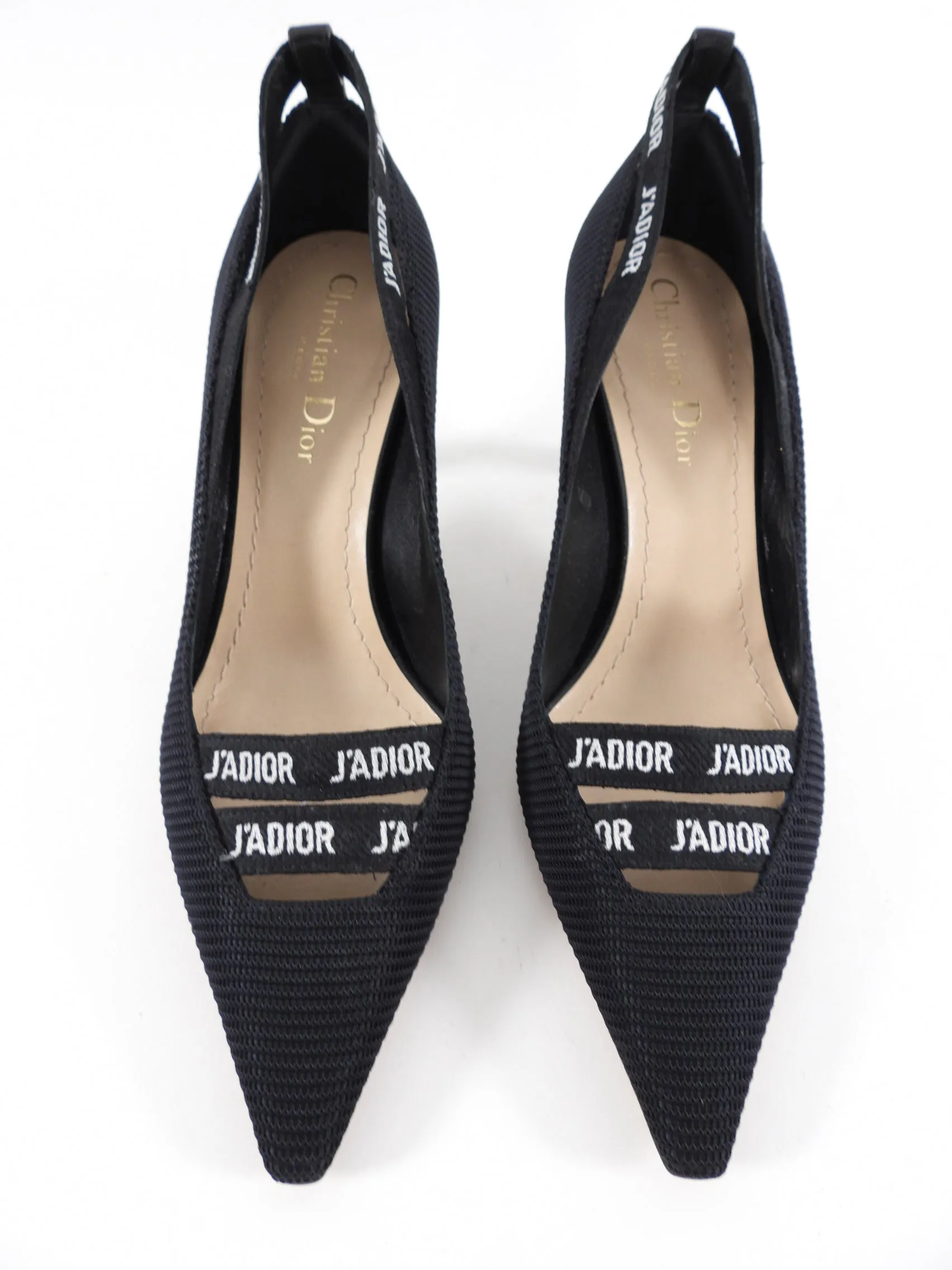 Dior J'Adior Black Logo Pumps - 37