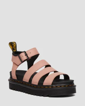 Dr. Martens Women's BLAIRE PISA LEATHER STRAP SANDALS (PEACH/BEIGE)