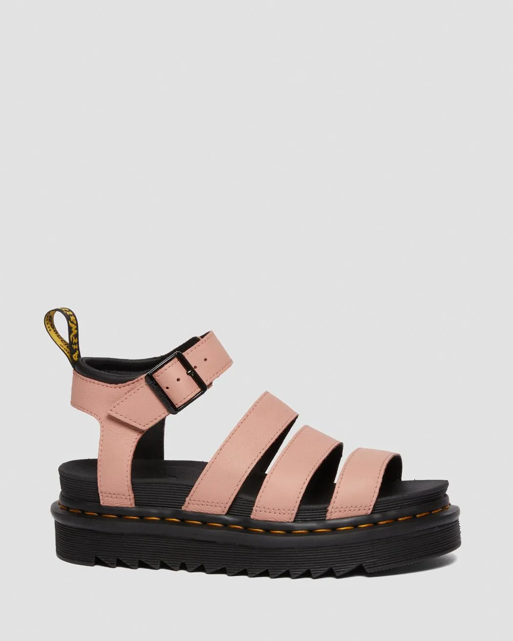 Dr. Martens Women's BLAIRE PISA LEATHER STRAP SANDALS (PEACH/BEIGE)