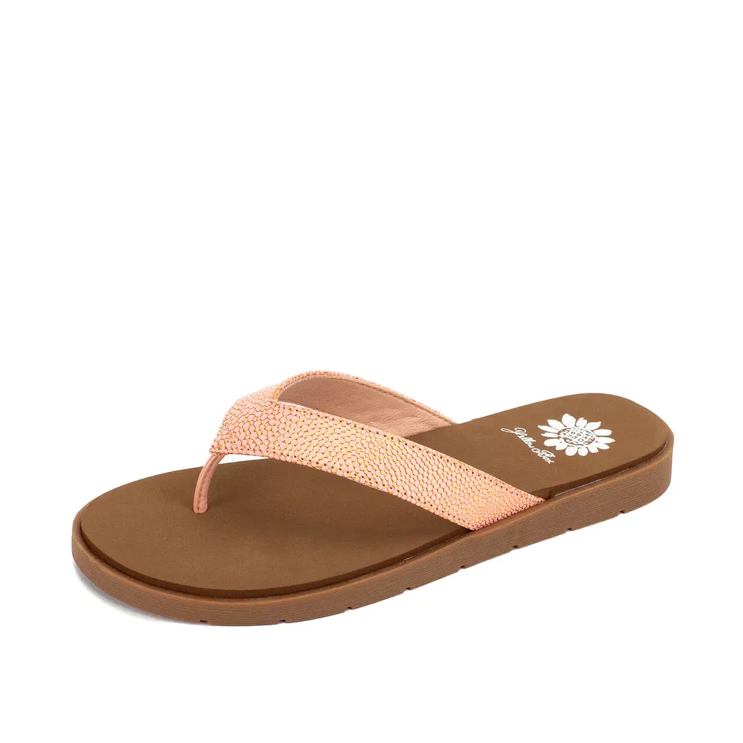 Fanzie Flance Flip Flop Sandal - Coral