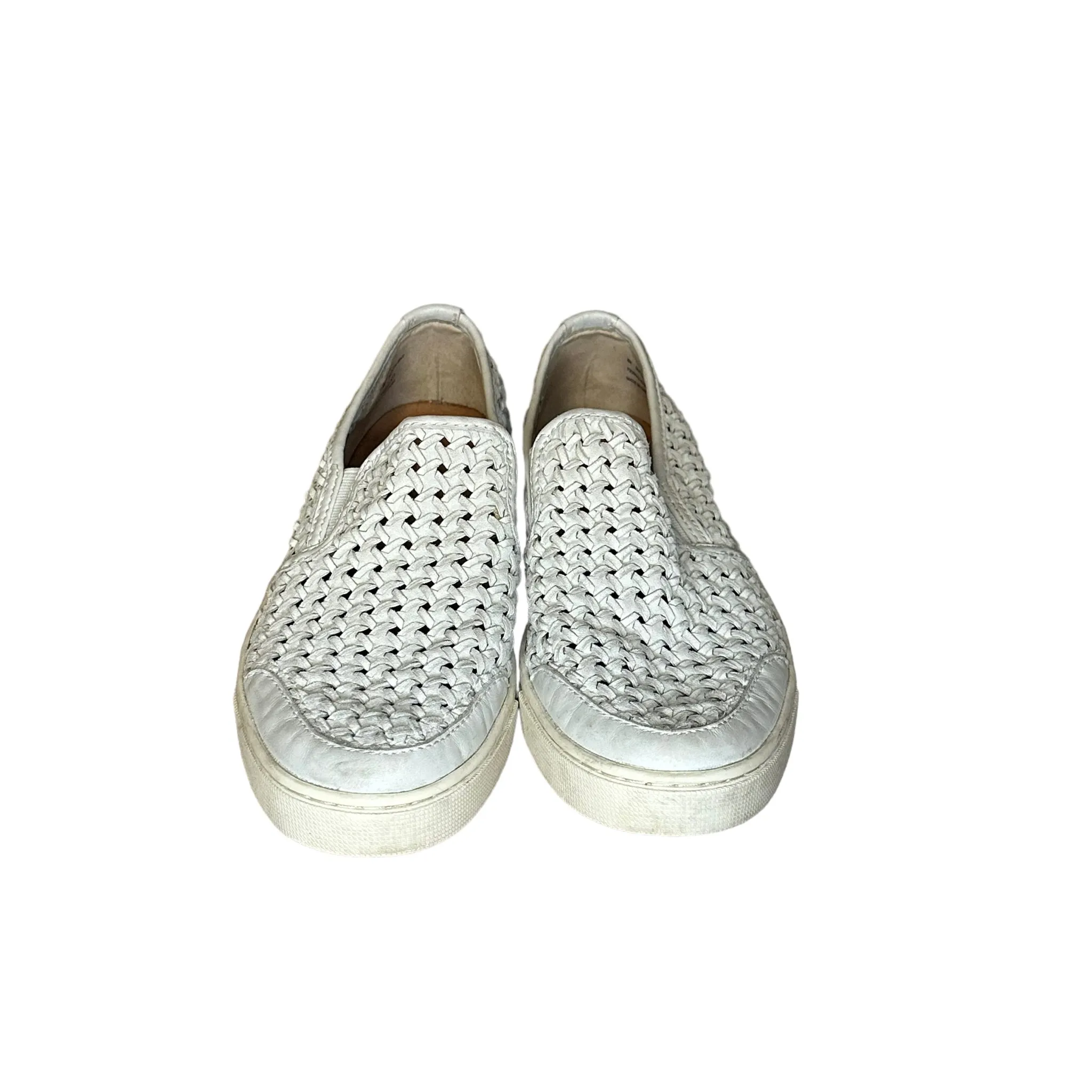 FRYE White Weaved Slip On Shoe