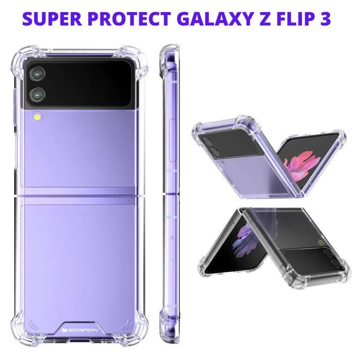 Goospery Mercury Z Flip 3/ Z Flip 4 Super Protect Hybrid Hard Back Clear Case