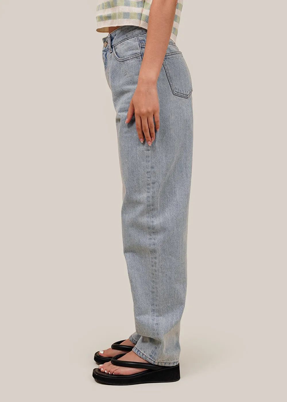 Light Blue Recycled Cotton Denim Jeans