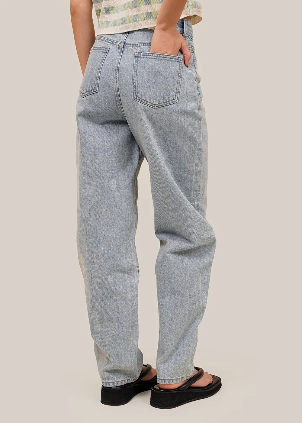 Light Blue Recycled Cotton Denim Jeans