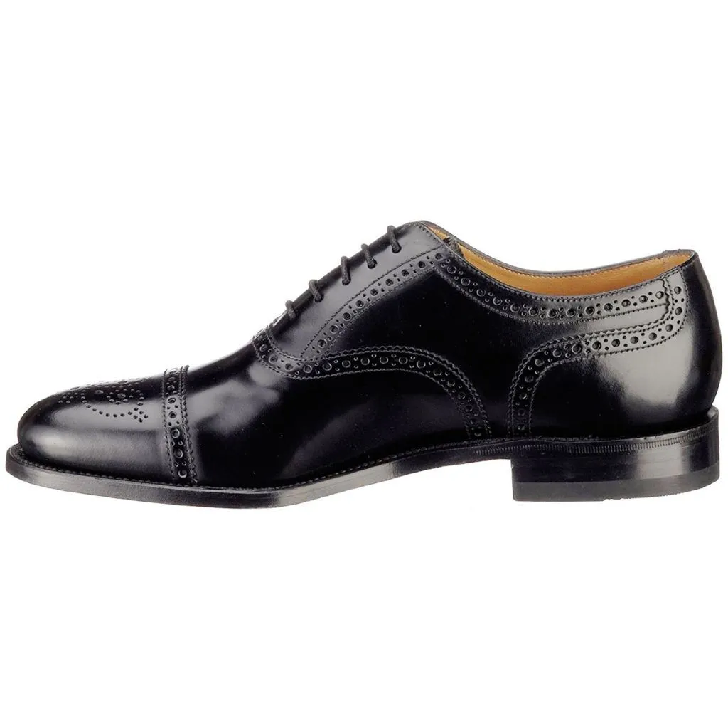 Loake 201 201B-F Leather Mens Shoes - Black - UK 10.5