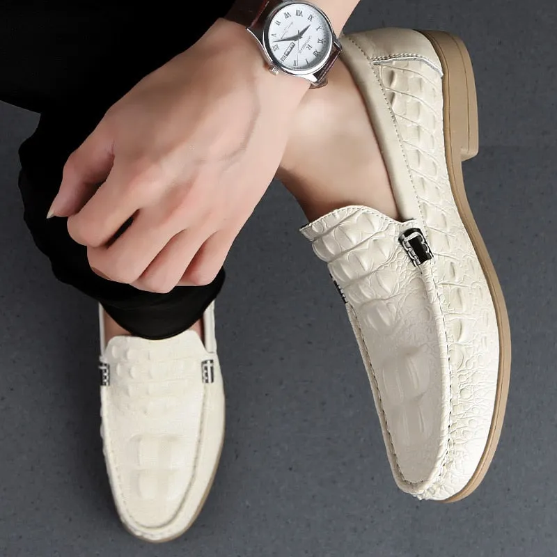 Men's Crocodile Dress Leather Shoes