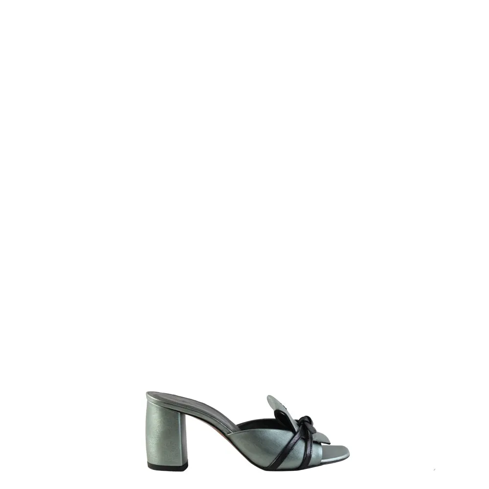 Mules Sandal Nodo Cangiante Lime