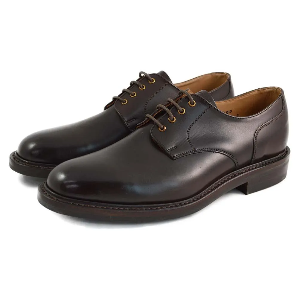 NPS BLAIR Plain Derby Shoes - Walnut Calf with itshide Sole