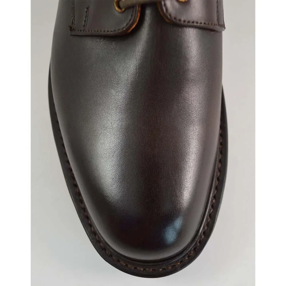 NPS BLAIR Plain Derby Shoes - Walnut Calf with itshide Sole