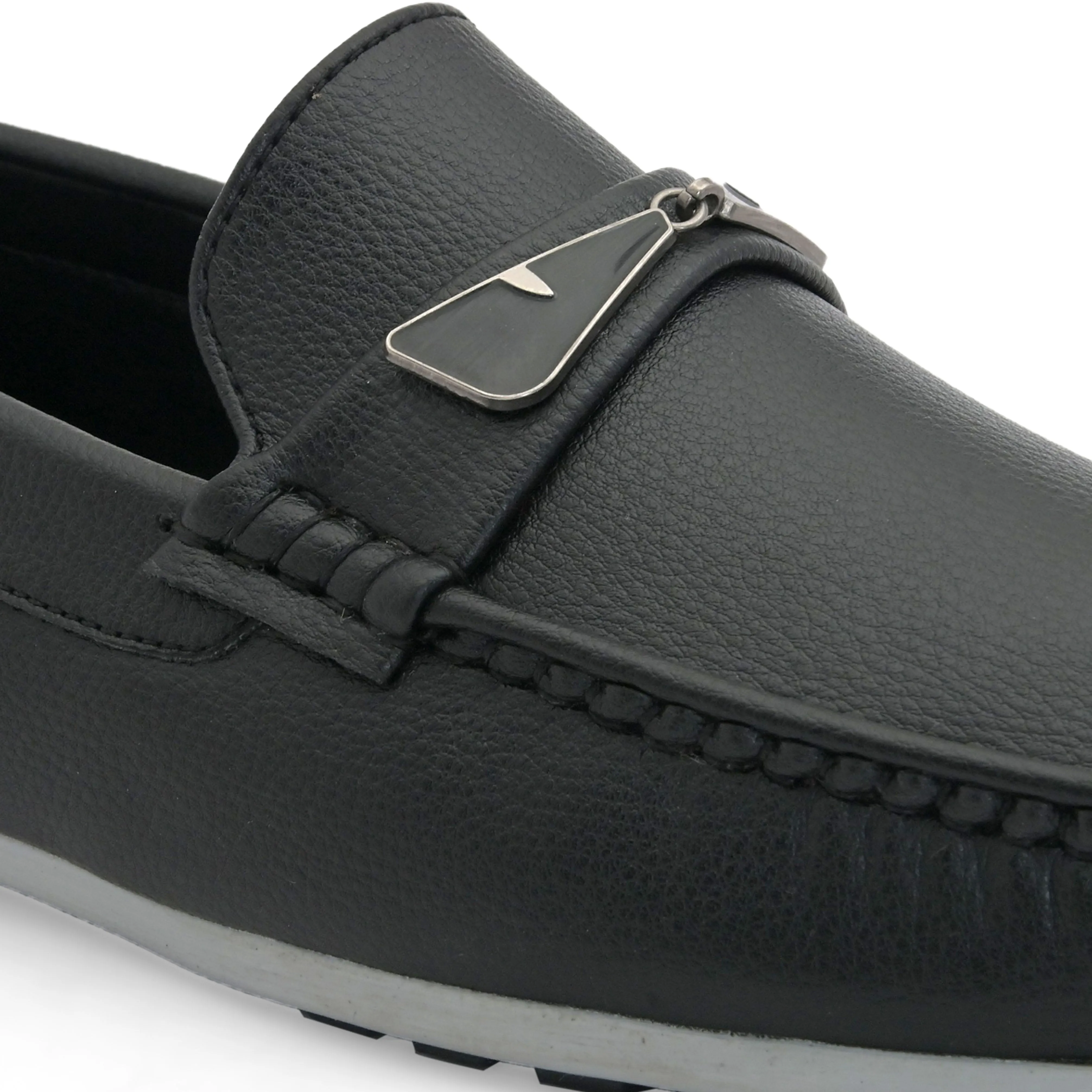 Peek Black Driving Loafers