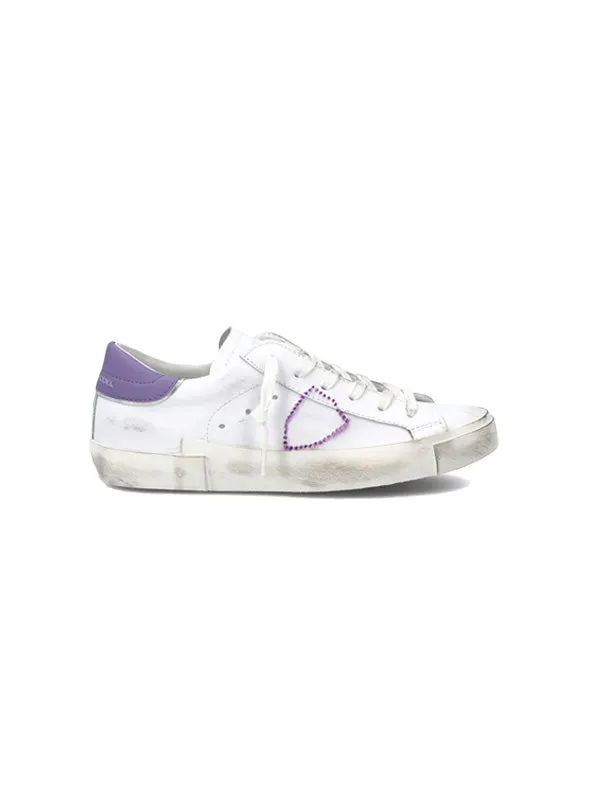 PRSX Low Sneaker in Blanc Violet