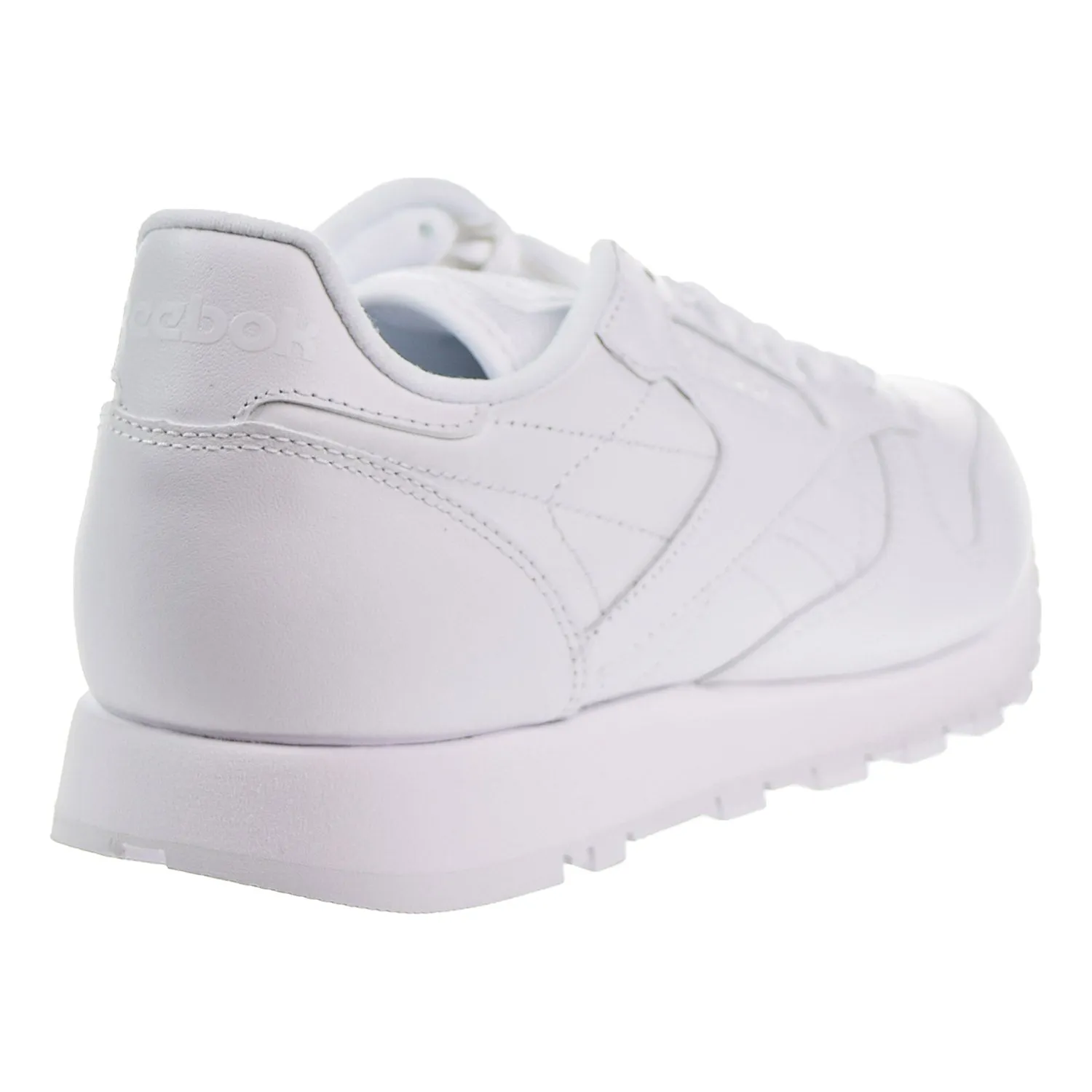 Reebok CL Leather Men's Fashion Shoes White/White/White