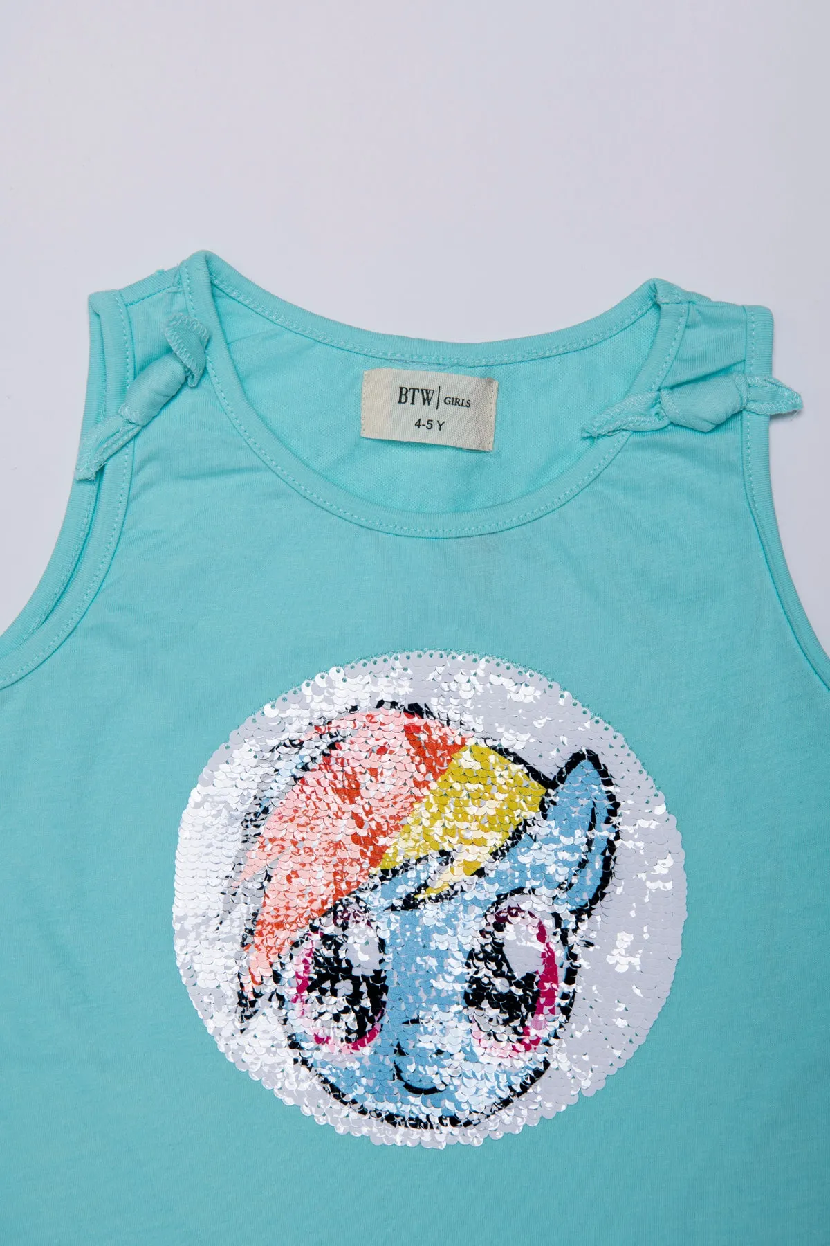 REVERSIBLE FLIP-SEQUIN LITTLE RAINBOW T-SHIRT