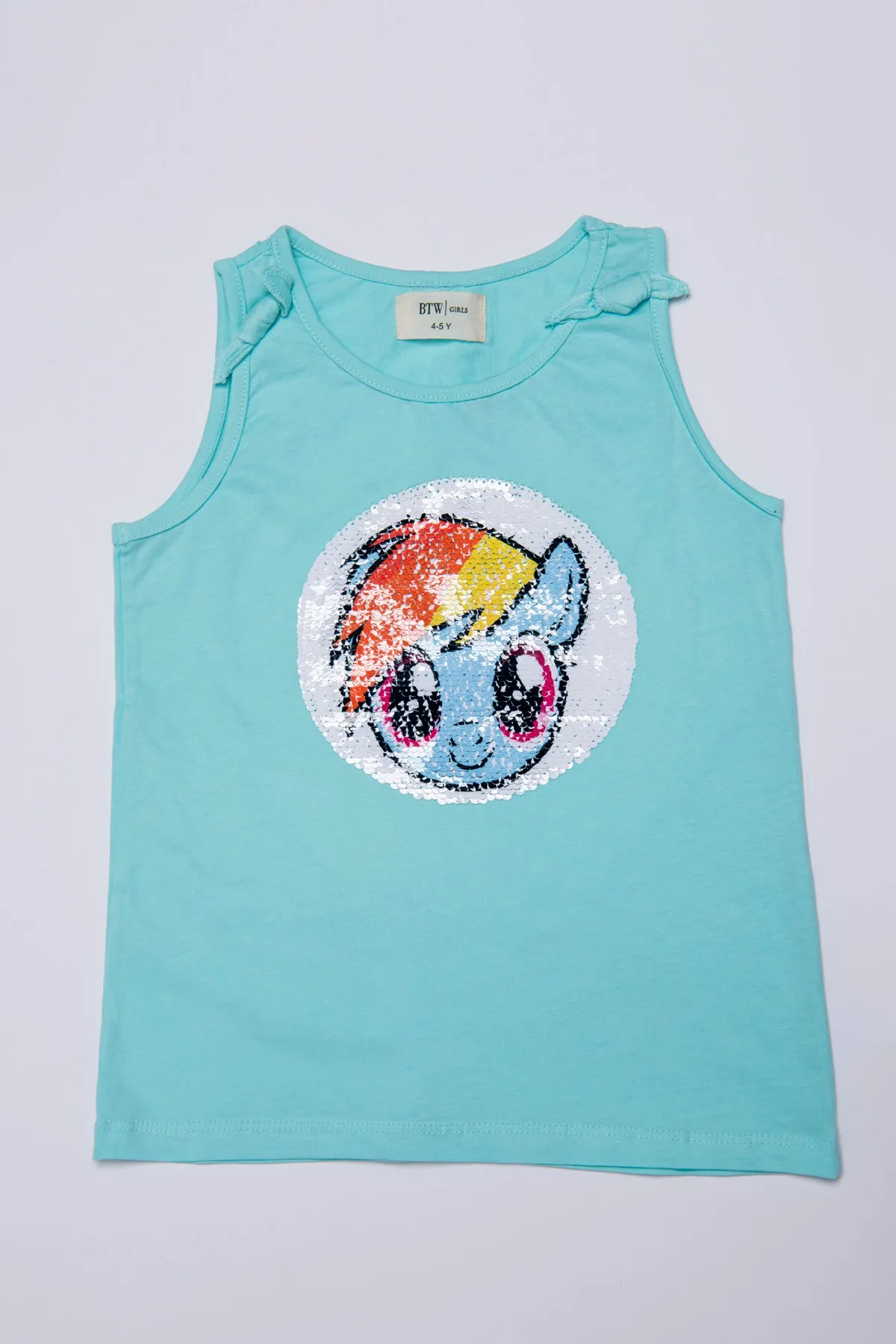 REVERSIBLE FLIP-SEQUIN LITTLE RAINBOW T-SHIRT