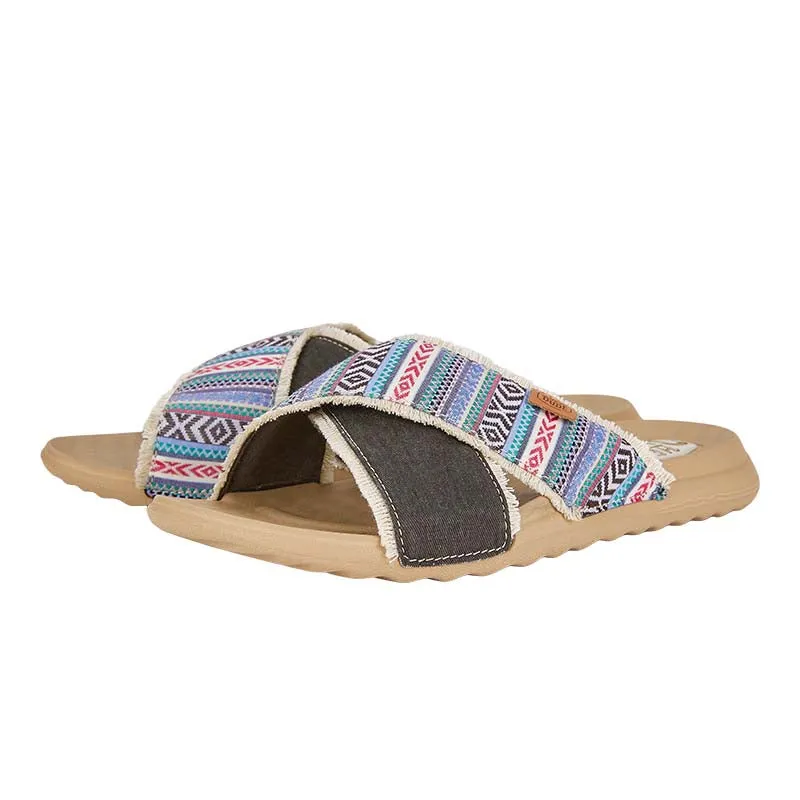 Women's Christi Slide in Navy Multi