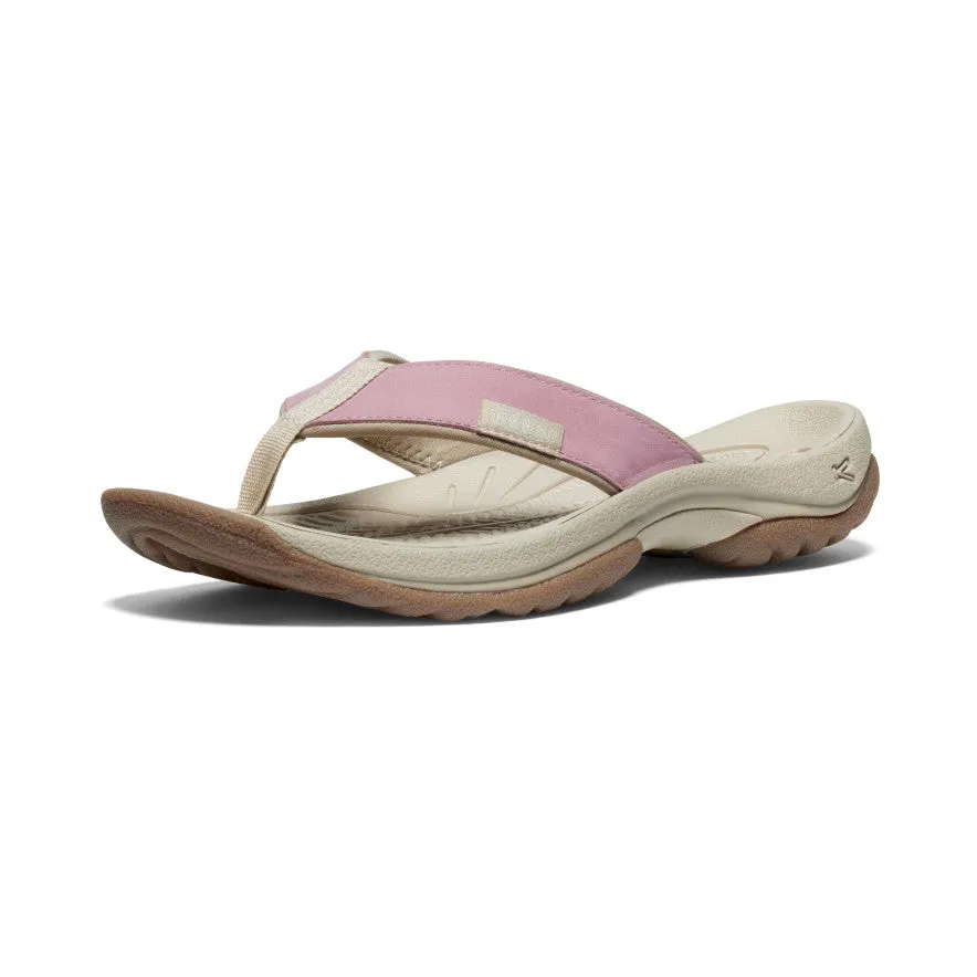 Women's Kona Leather Flip-Flop  |  Nostalgia Rose/Plaza Taupe