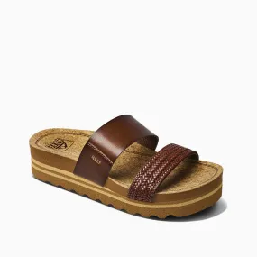 Women's Reef Cushion Vista Hi Sandals in Chocolate