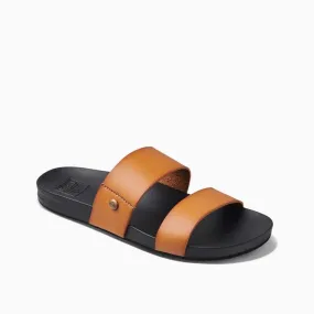 Women's Reef Cushion Vista Sandals in Cognac and Black