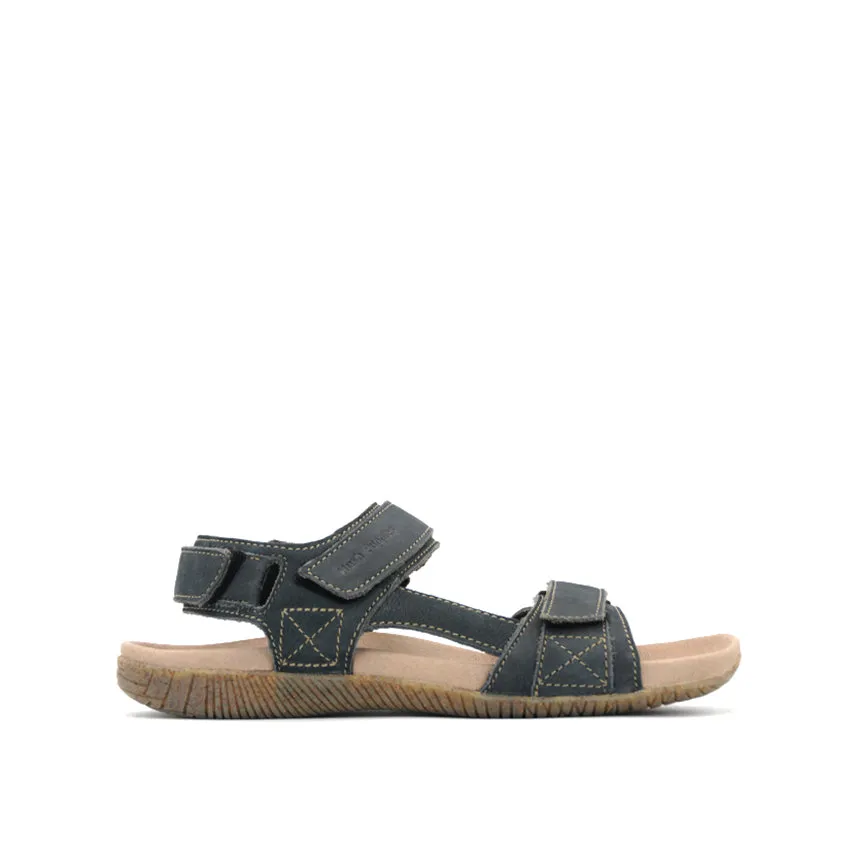 Ynigo Backstrap Men's Sandals - Navy Nubuck