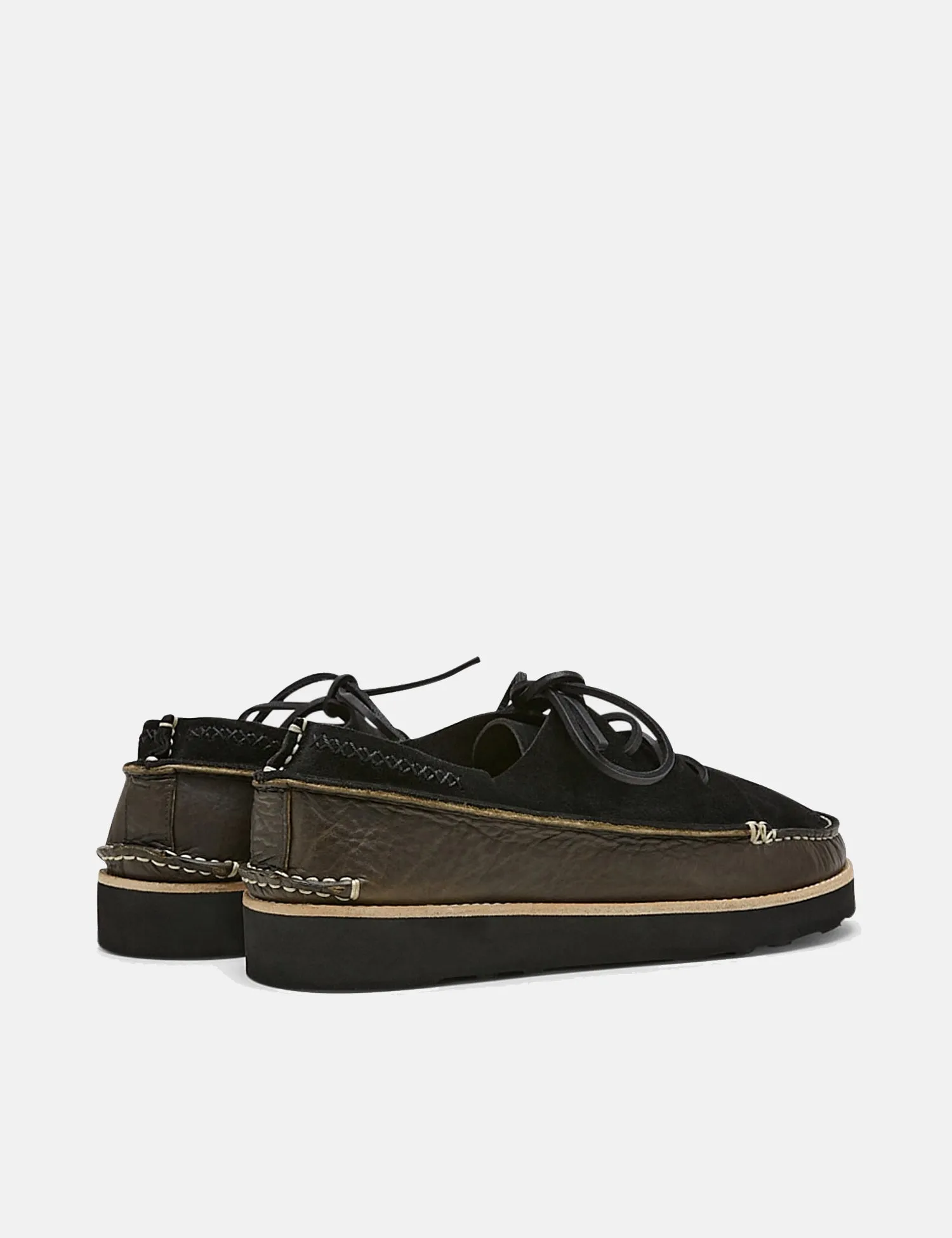 Yogi x Universal Works Finn Suede/Tumbled Leather - Black/Khaki